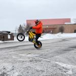 Heybike Villain Electric Dirt Bike with 4160W Motor, 52V 26AH E Dirt Bike, 14/12" Fat Tire Dirtbike with Hydraulic Brakes, Up to 45 MPH & 50 Miles Moped Style Ebike（Standard; Corn Yellow）