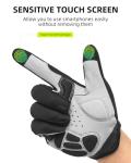 ROCKBROS Cycling Gloves for Men Women - Breathable Gel Pad Road Mountain Bike Gloves - Touch Screen Anti-Slip MTB Gloves for Cycling Workout Outdoor Sports