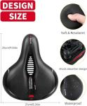 MSDADA Memory Foam Bike Seat Cushion - Waterproof