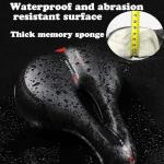 MSDADA Memory Foam Bike Seat Cushion - Waterproof
