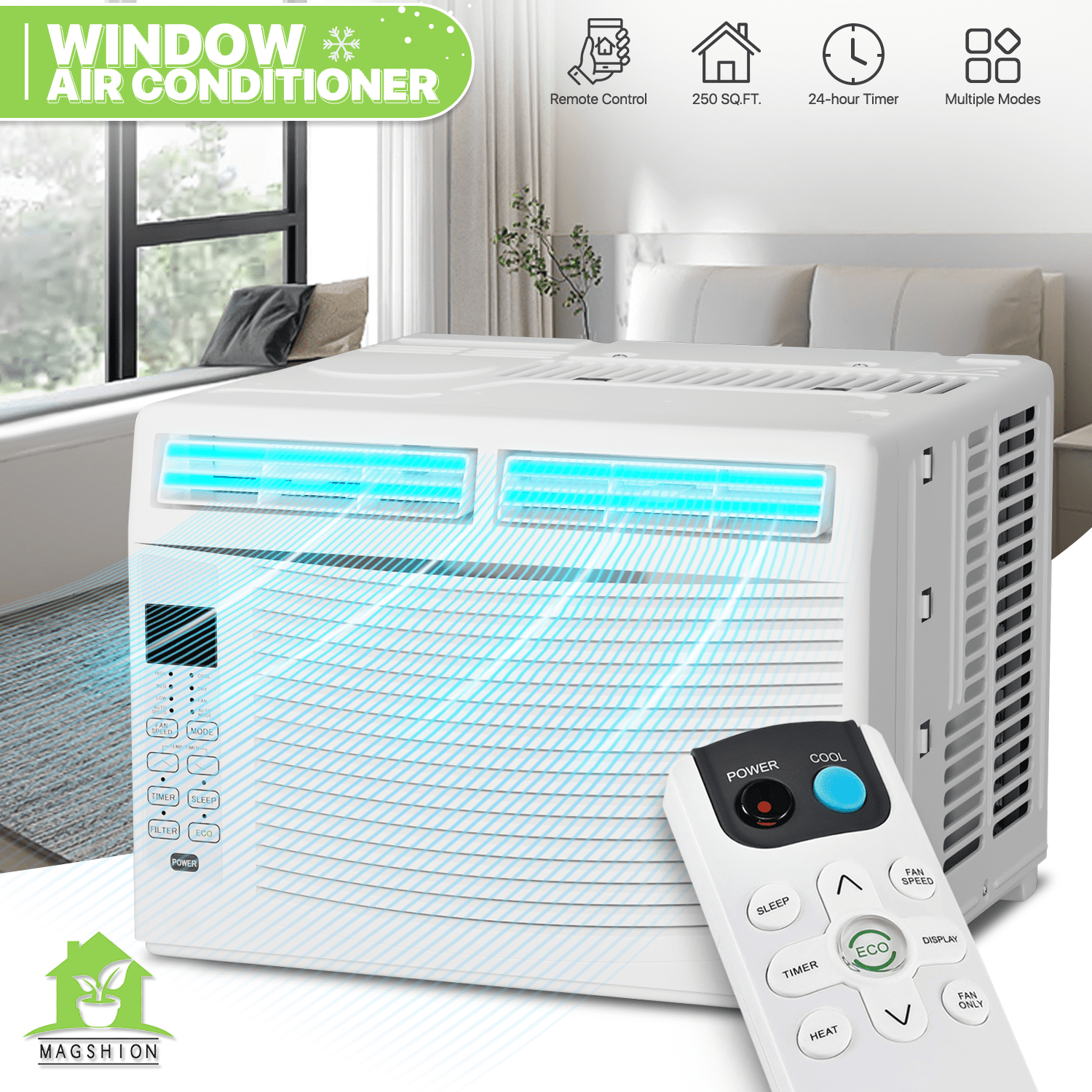 Magshion 6,000 BTU Quiet Window Air Conditioner