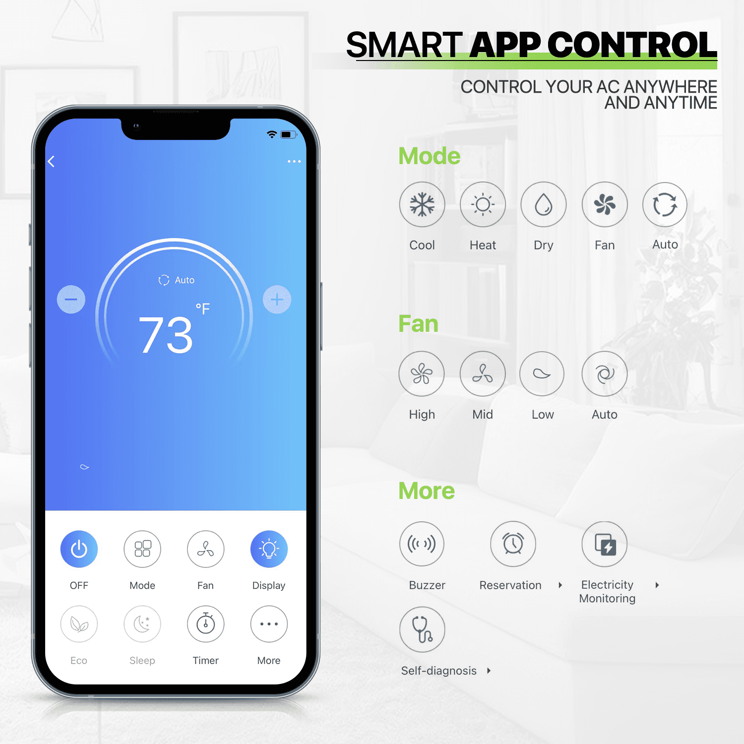 Magshion 18000 BTU Ductless Mini Split AC & Heater