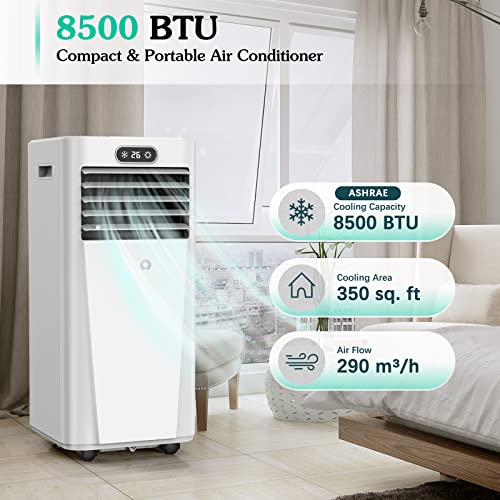 8500 BTU Portable Air Conditioner with Remote Control