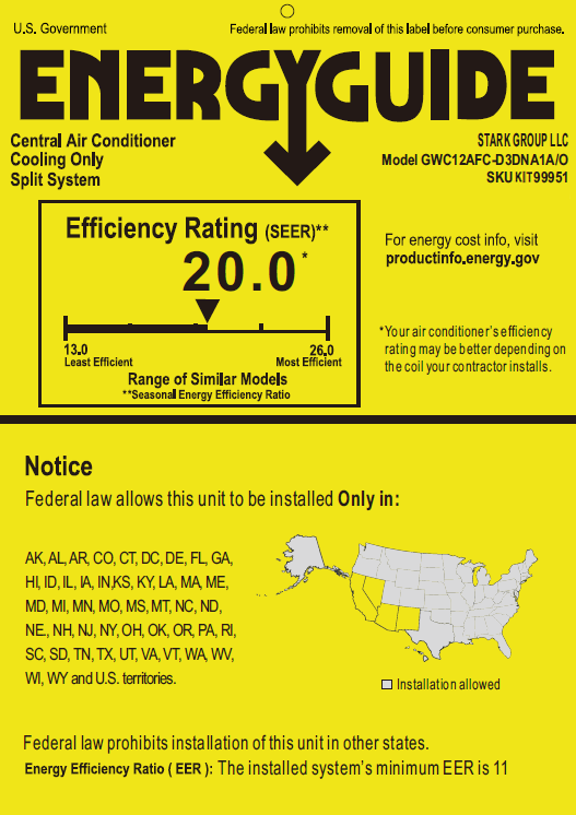 12,000 BTU Ductless Mini Split Air Conditioner