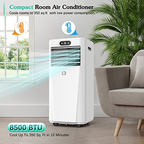 8500 BTU Portable Air Conditioner with Remote Control