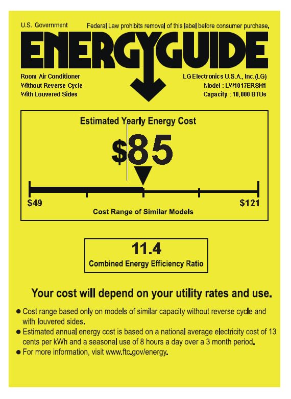 LG 10,000 BTU WiFi Window Air Conditioner Unit