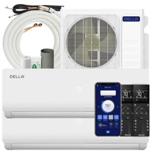 DELLA 18K BTU Mini Split 2-Zone AC System