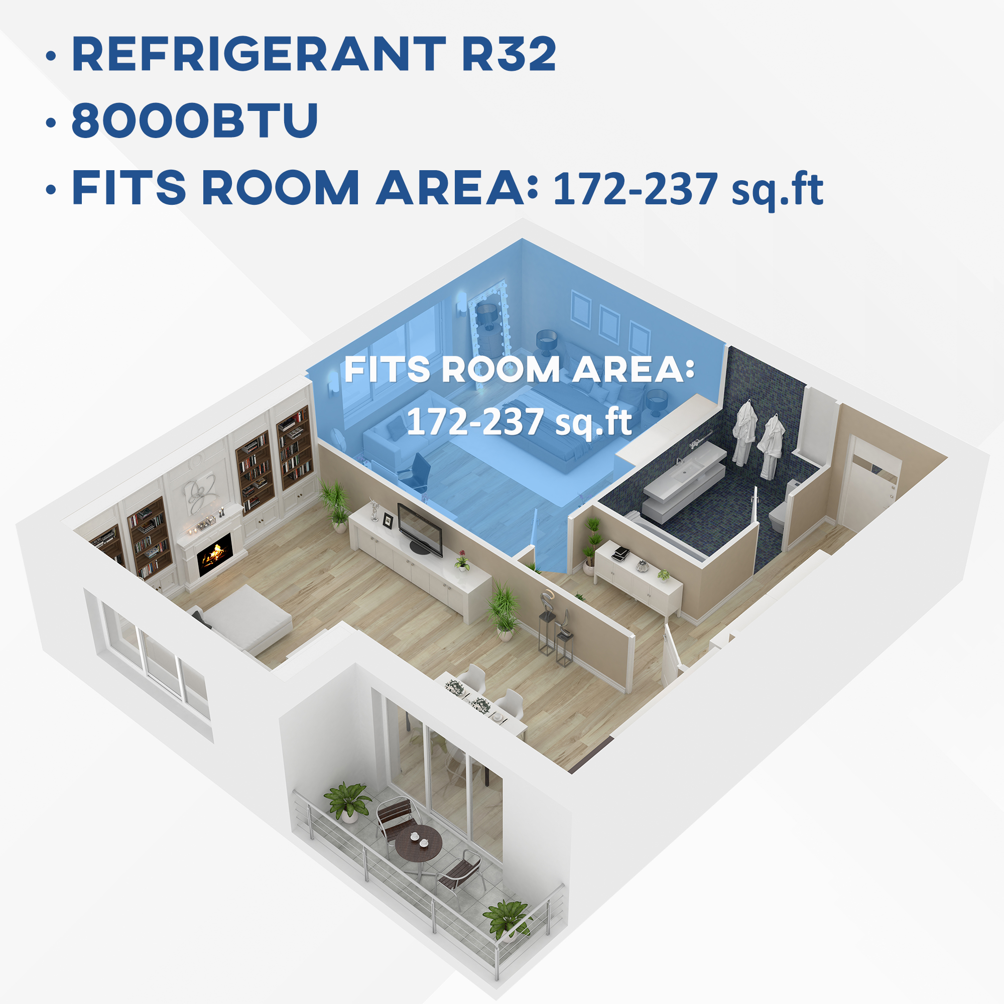 HOMCOM Smart 10000 BTU Portable Air Conditioner