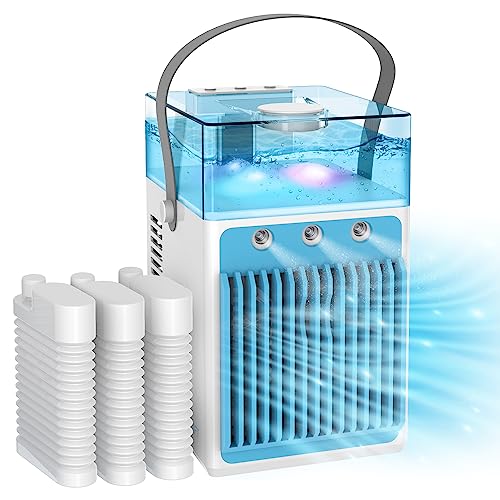 Portable Air Conditioner with Humidifier and Lights
