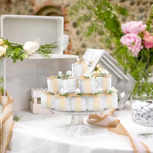 30 Sets of Wedding Favor Candles with Thank You Cards