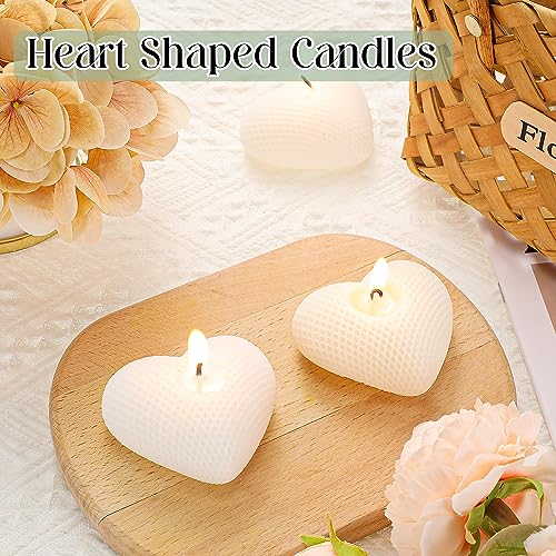 30 Sets Heart-Shaped Wedding Favor Candles