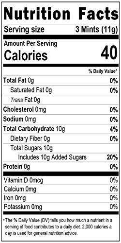 Wedding Buttermints, Fat-Free Mint Candies, 55 Pieces