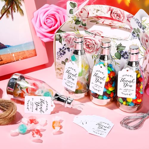 60 Pcs Mini Champagne Bottle Party Favor Set