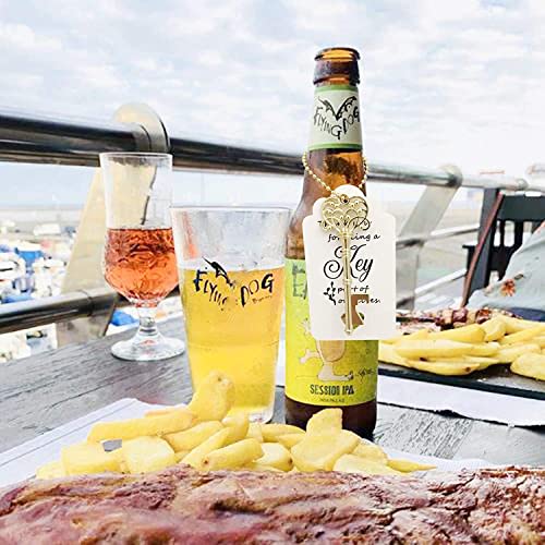 Vintage Gold Skeleton Key Bottle Openers - 100 Pack