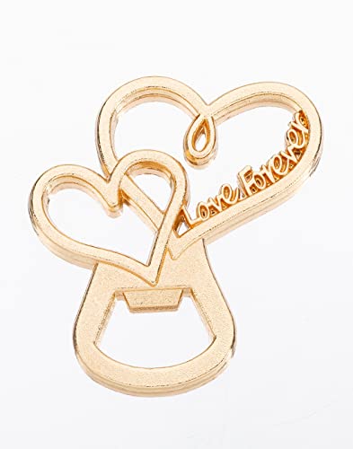 50 Heart Shape Bottle Openers for Wedding Favors