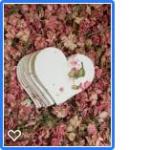 Heart Shape Handmade Paper with Seeds and Petals