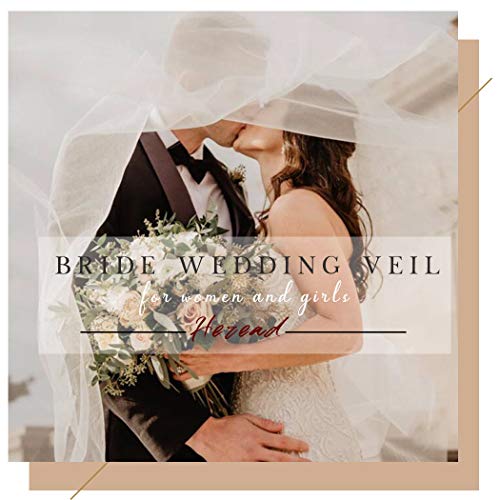 Short Wedding Veil with Comb, White