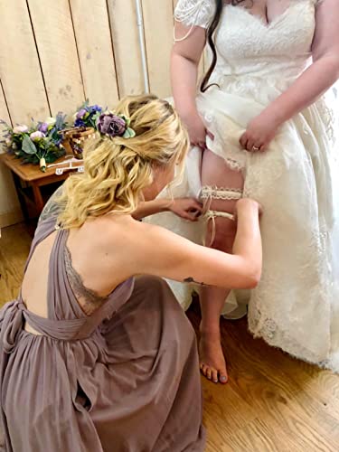 Ivory Satin Bridal Wedding Garter BG008IV