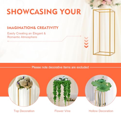 10Pcs Gold Flower Stands for Wedding Centerpieces