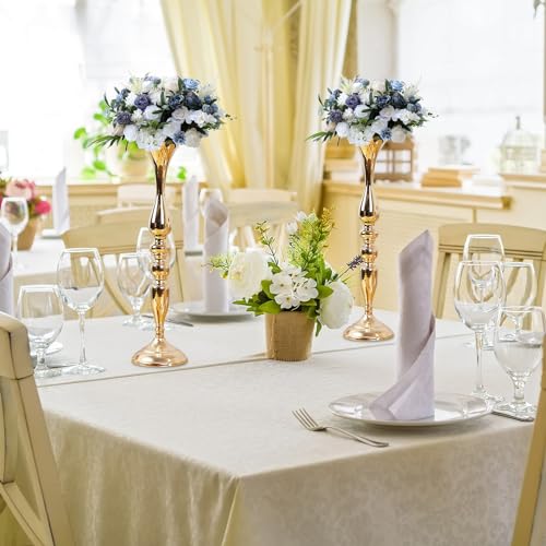 8 Pcs Tall Metal Flower Centerpieces for Weddings