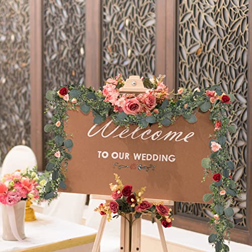 5-Pack 5.5ft Artificial Eucalyptus Garland for Weddings