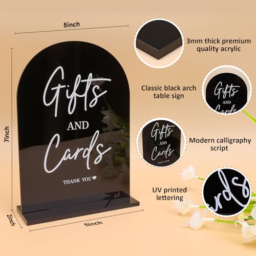 4 Pcs Acrylic Wedding Signs Set for Celebrations