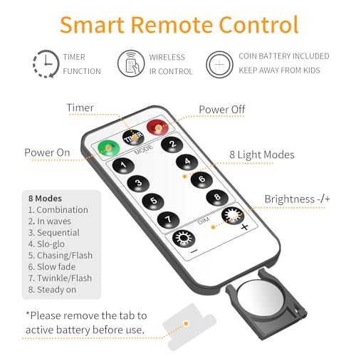 YOLIGHT Remote-Controlled 200 LED Curtain Lights
