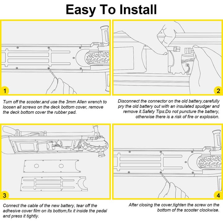 CBJJ 21.6V Rechargeable Battery for Electric Scooters