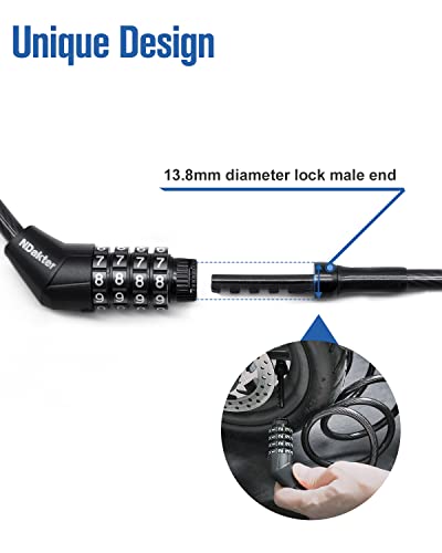 Secure NDakter 4-digit Combo Lock for E-Scooters