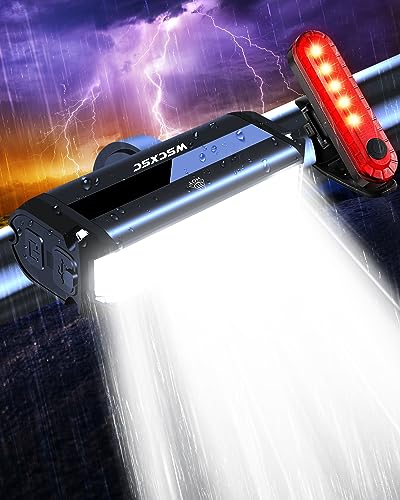 High-Visibility 9000 Lumen USB Rechargeable Bike Light Set