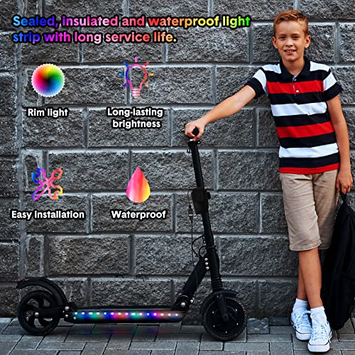 RGB LED Scooter Lights with Battery and USB Cable