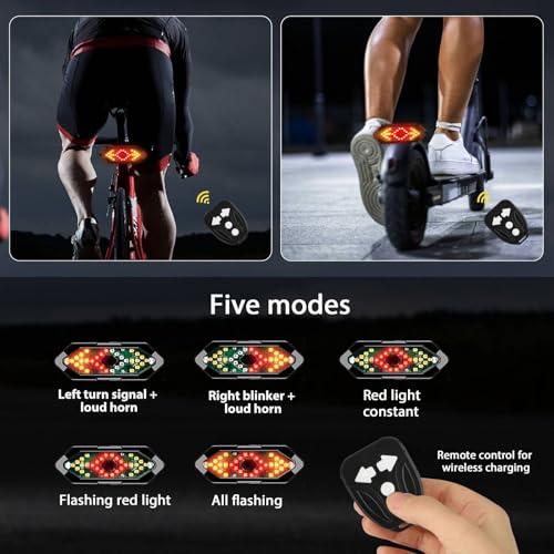 Electric Scooter Turn Signal with Remote Control