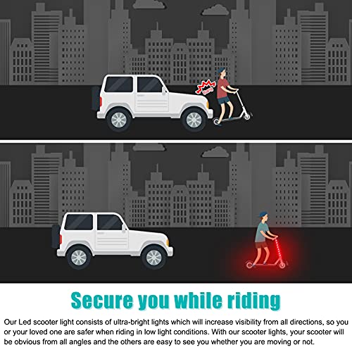 Waybelive Remote Control LED Scooter Light