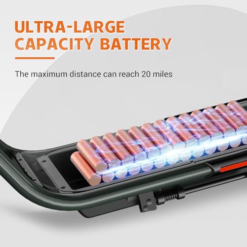 TST Foldable Electric Scooter with Seat, 20 Mile Range