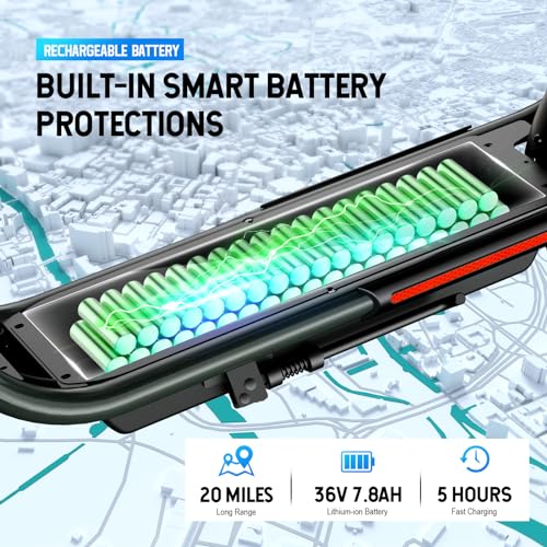 SISIGAD Electric Scooter with Seat and 600W Motor
