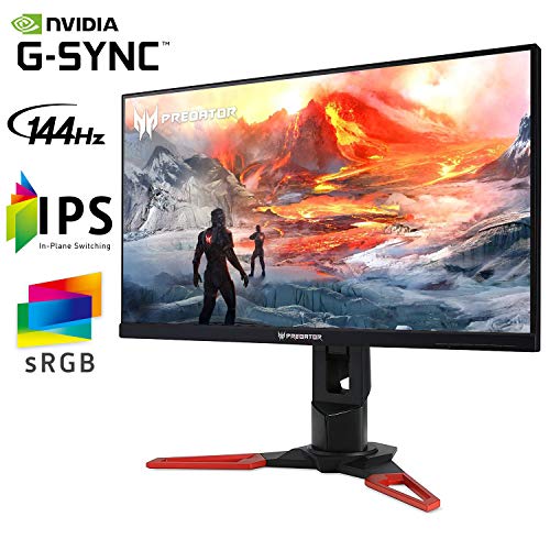 Acer Predator XB271HU bmiprz 27" WQHD (2560x1440) NVIDIA G-SYNC IPS Monitor, (Display Port & HDMI Port, 144Hz), Black from Acer