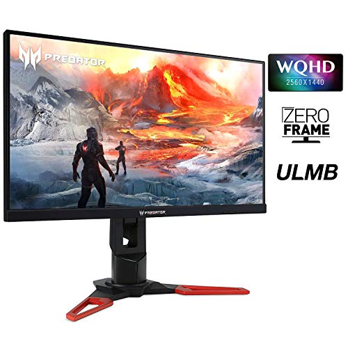 Acer Predator XB271HU bmiprz 27" WQHD (2560x1440) NVIDIA G-SYNC IPS Monitor, (Display Port & HDMI Port, 144Hz), Black from Acer
