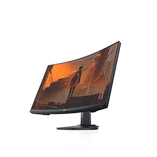 Dell Gaming S2721HGF 27 Inch Curved FHD 144Hz 1080p VA Ultra-Thin Bezel Monitor, Nvidia G-Sync and AMD FreeSync HDMI, DisplayPort, VESA Certified, Gray from Dell Computers