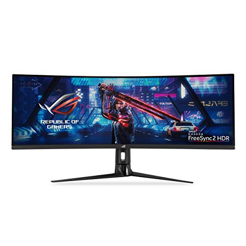 ASUS ROG Strix XG43VQ 43? Super Ultra-Wide Curved HDR Gaming Monitor 120Hz (3840 x 1200) 1ms FreeSync 2 HDR DisplayHDR 400 90% DCI-P3,BLACK from Asus