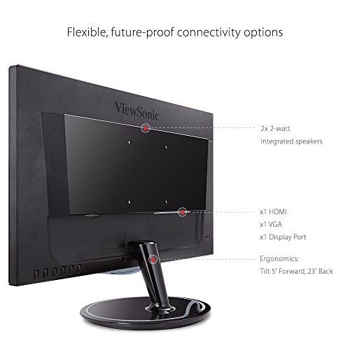 ViewSonic VX2757-MHD 27 Inch 75Hz 2ms 1080p Gaming Monitor with FreeSync Eye Care HDMI and DP, Black from ViewSonic