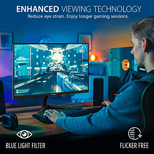 ViewSonic VX2718-P-MHD 27 Inch Frameless Full HD 1080p 165Hz 1ms Gaming Monitor with Adaptive-Sync Eye Care HDMI and Display Port from ViewSonic Corporation