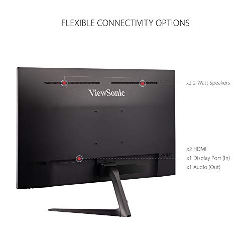 ViewSonic VX2718-P-MHD 27 Inch Frameless Full HD 1080p 165Hz 1ms Gaming Monitor with Adaptive-Sync Eye Care HDMI and Display Port from ViewSonic Corporation