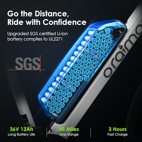 Oraimo 350W Electric Mountain Bike with 21 Speeds