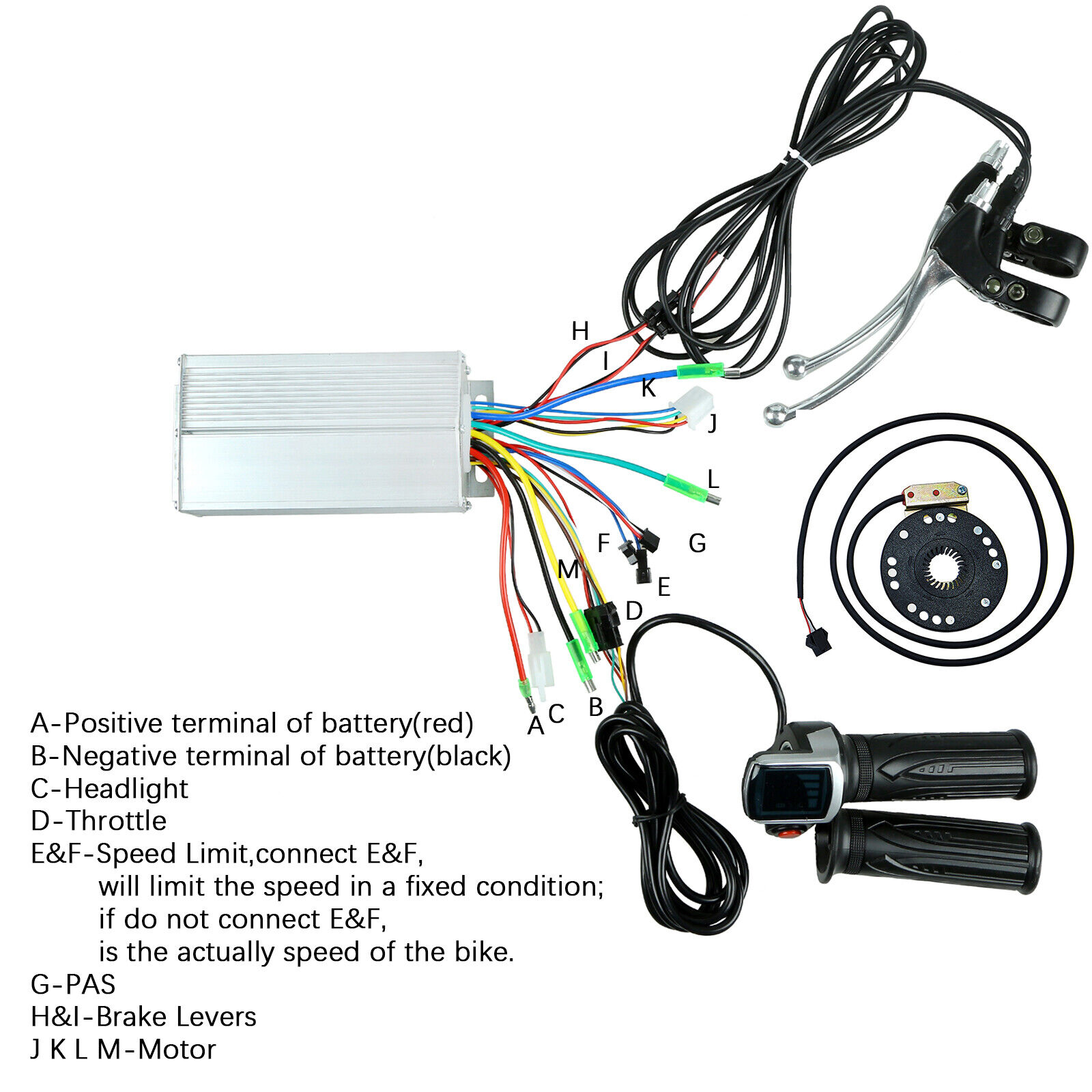 JAUOPAY 26" Electric Bicycle Hub Motor Kit