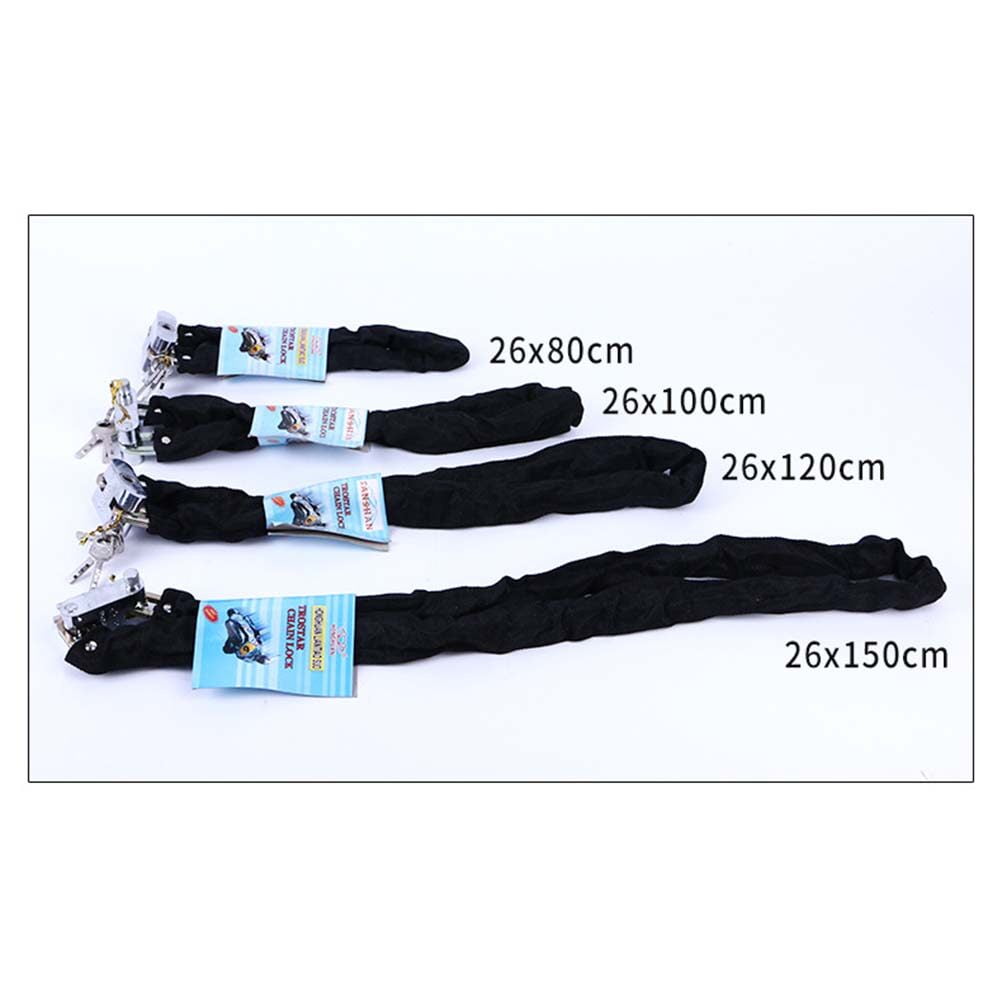 Heavy Duty Bike Lock with Key - 130cm Cable