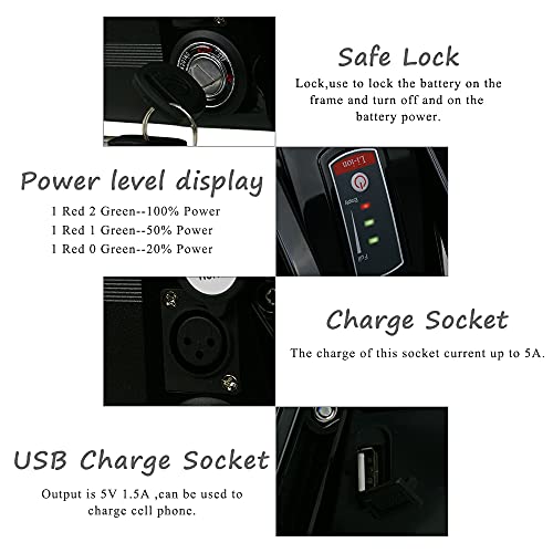 Co-well 48V 13AH E-Bike Lithium Battery with Charger