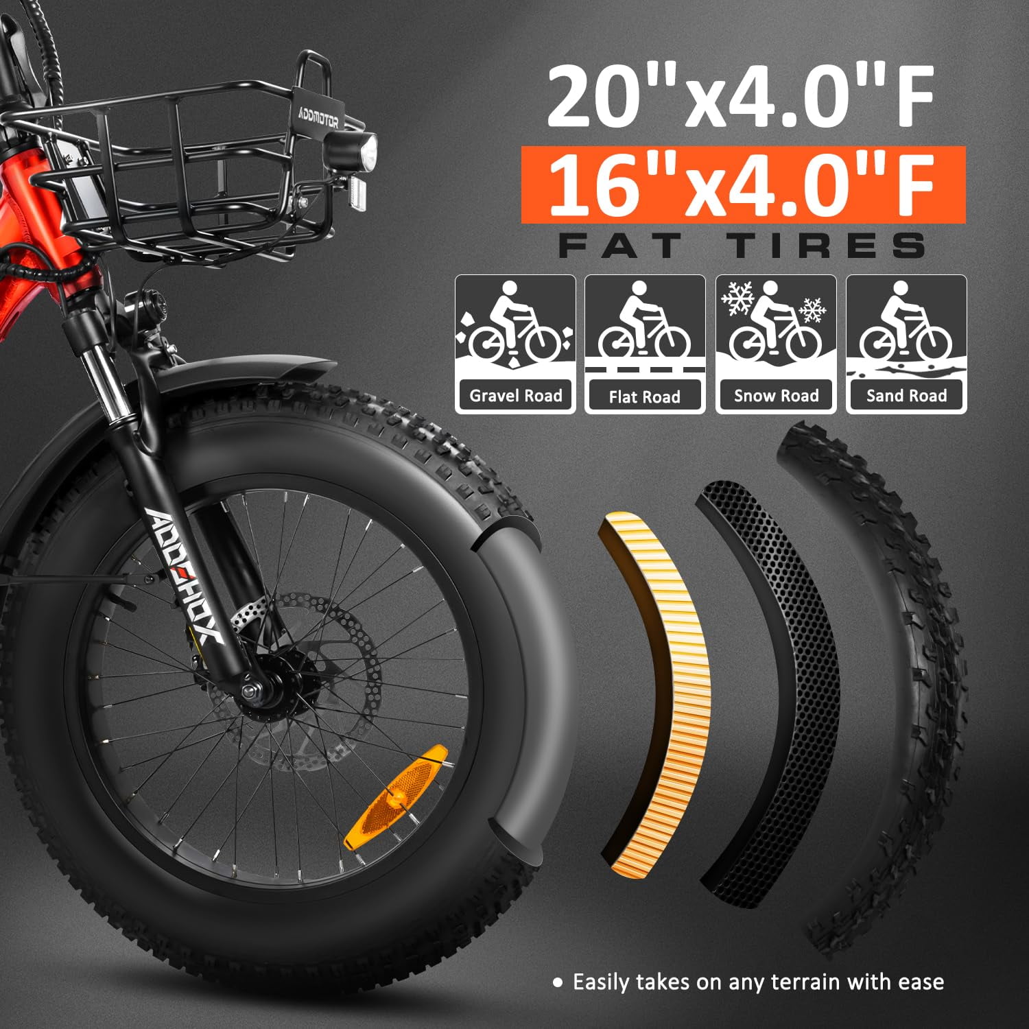 Addmotor M-330II Step-Thru Fat Tire Electric Trike