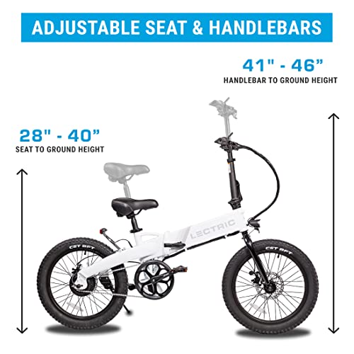 LECTRIC XP Lite Foldable Electric Bike - Arctic White