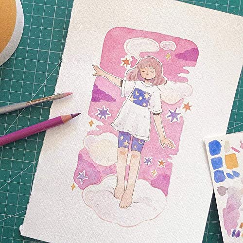 E-WEICHEN 72 Watercolor Pencils for Coloring Fun