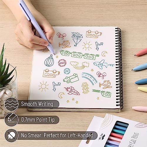 Cute 12-Pack Gel Pens for Coloring and Journaling